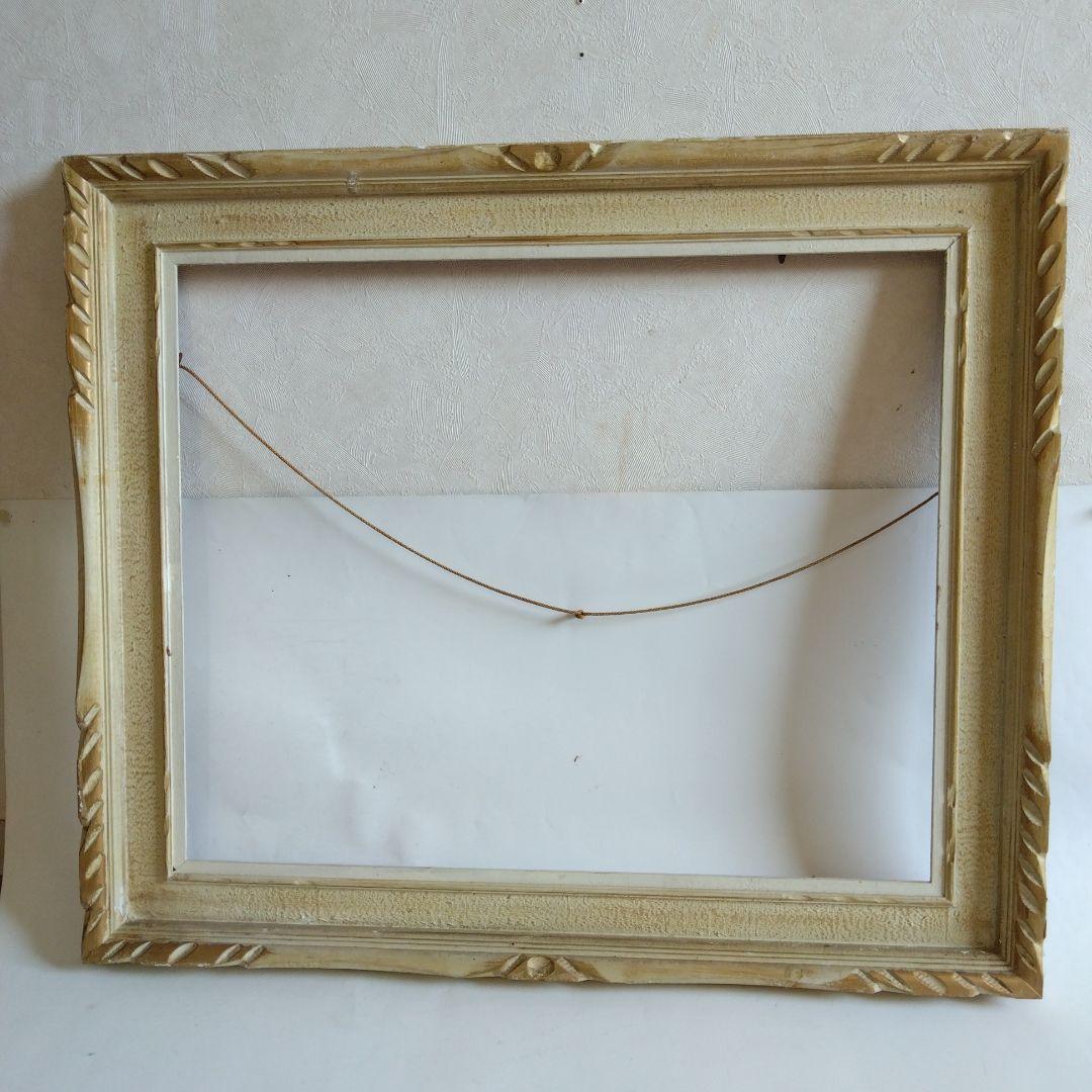 木製額縁　油絵対応　アンティーク調　壁掛けタイプ