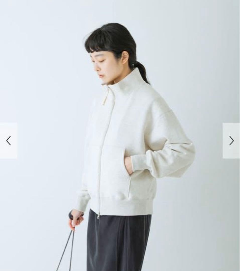 かぐれ　コットンスウェットスタンドジップ