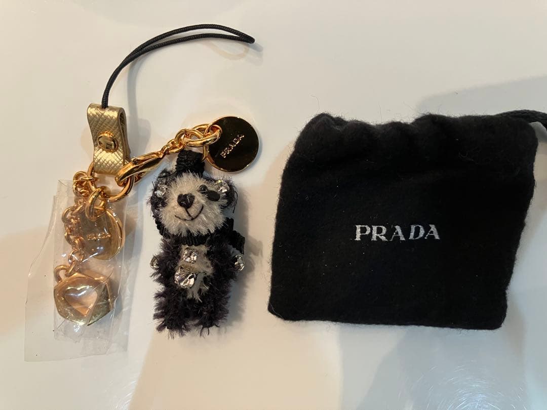 yunPRADA パンダ型＆テディベア　チャーム キーホルダー ストラップ