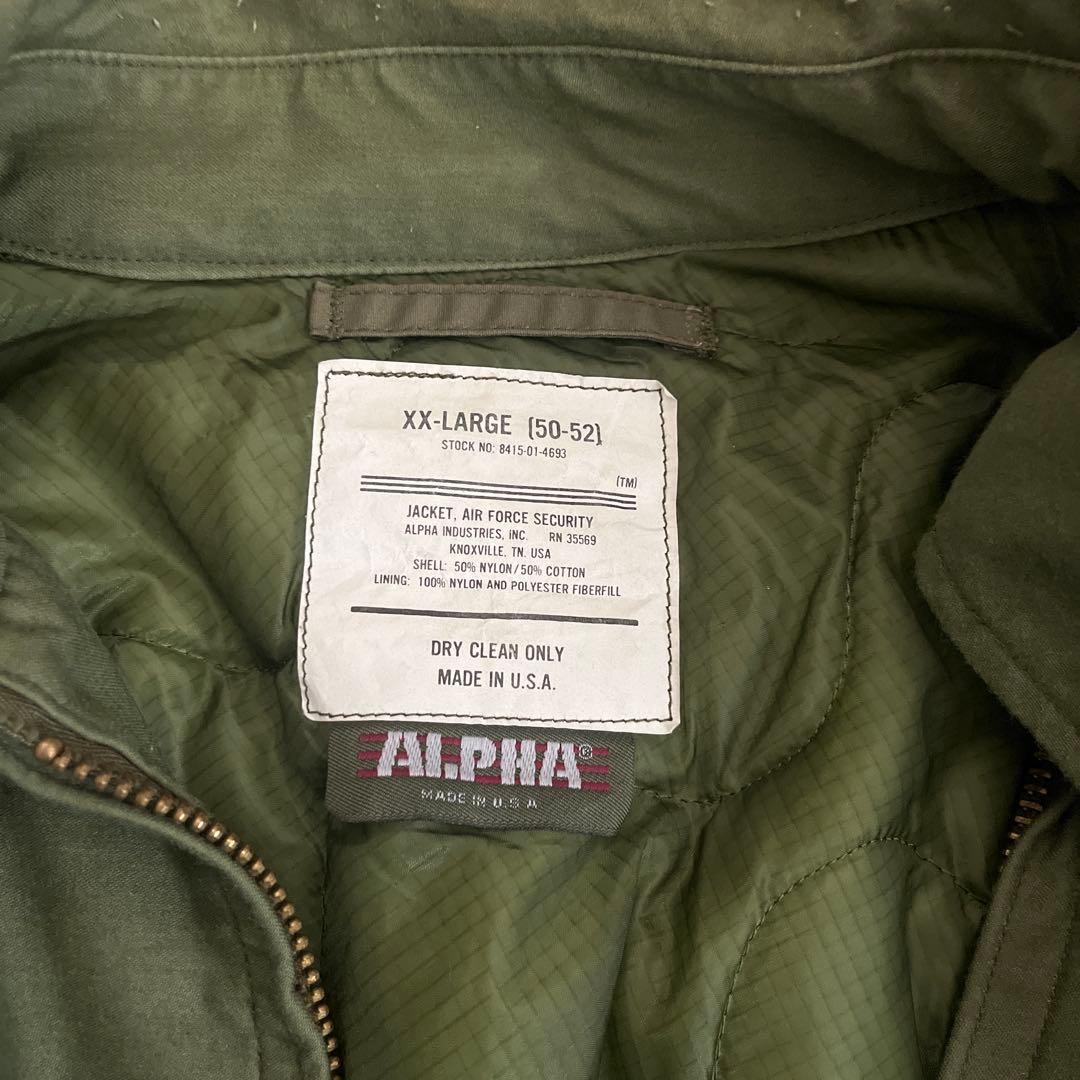 【最終値下げ】80s ALPHA USAF Security Jacket