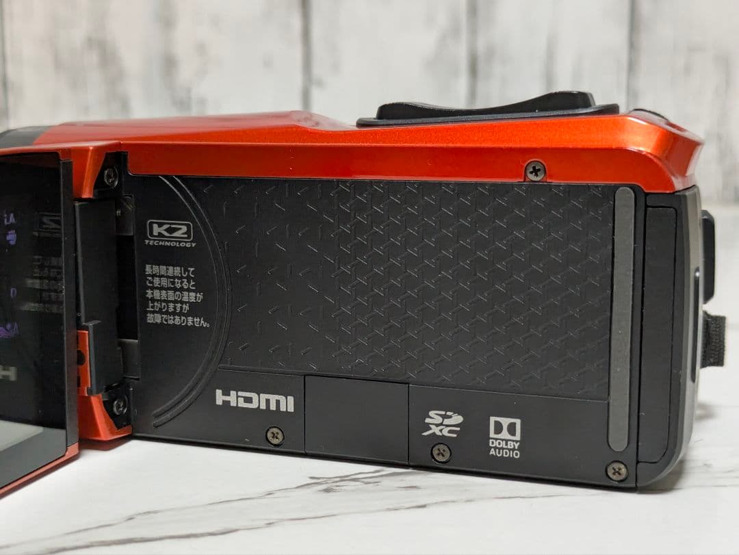 JVC　GZ-RX680　Wi-Fi内蔵　オレンジ　防水機能付き