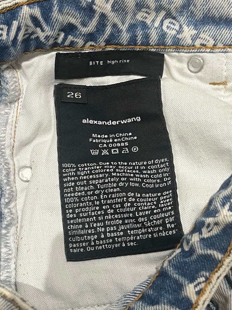 【正規品】Alexander Wang Bite デニムショートパンツ 26