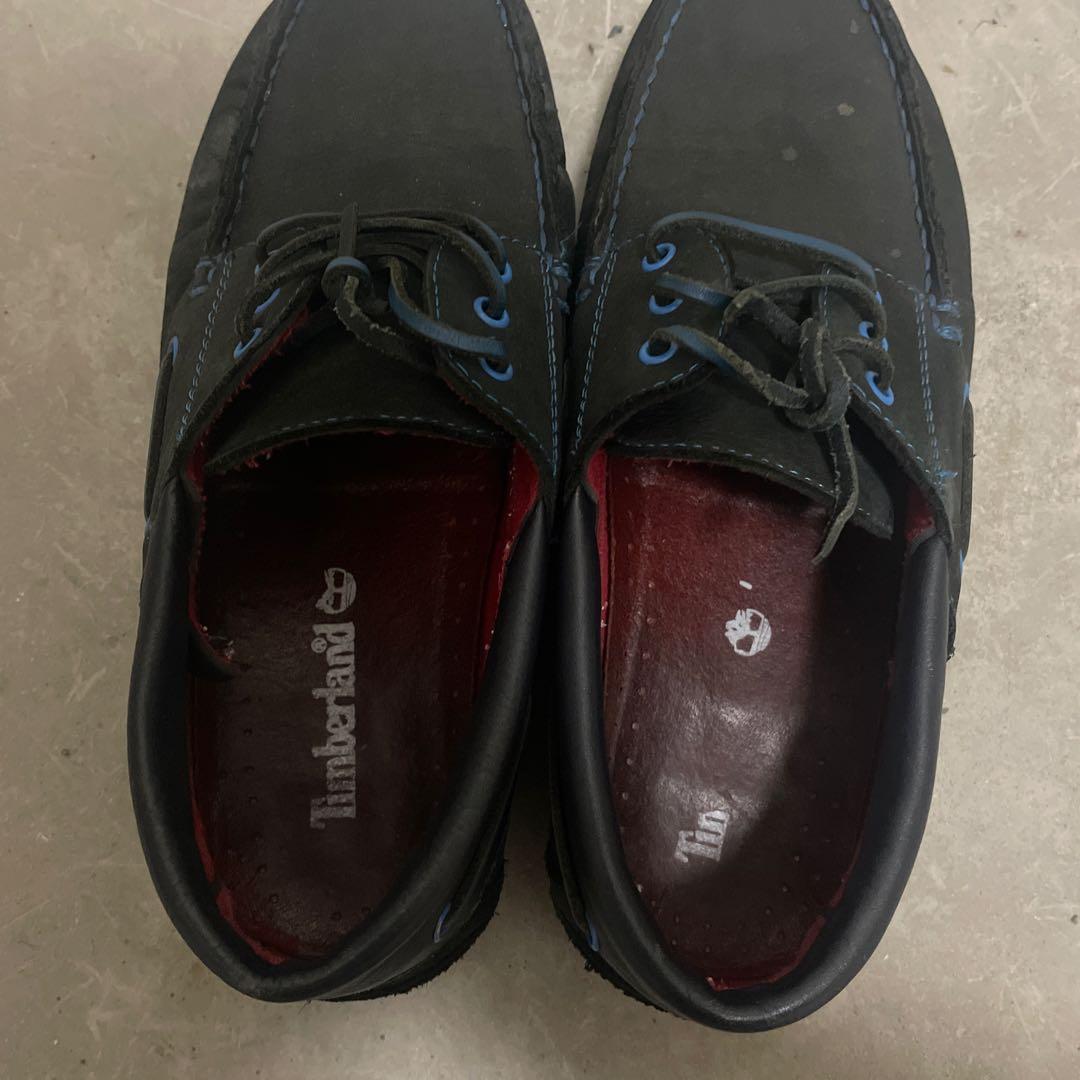 Timberland デッキシューズ 黒/青　3eye