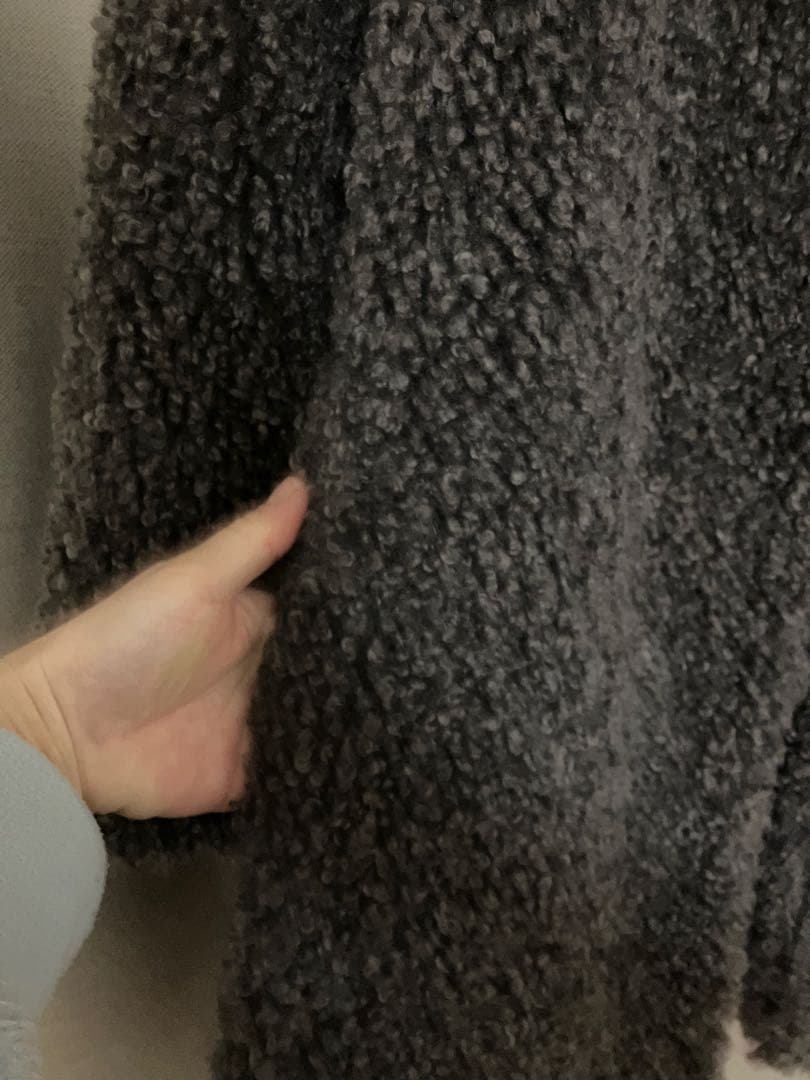 ジャーナルスタンダードレザージュ　シープエコファーコート　グレー