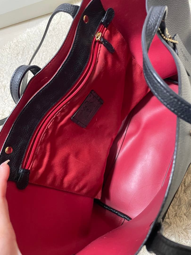 【予約】COACH 黒 レザー バッグ