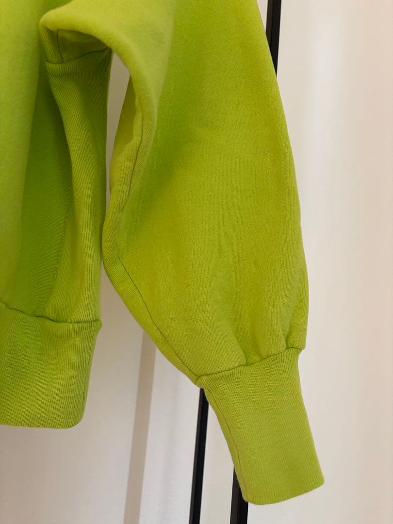 90's champion reverse weave 内縫い ネオングリーン