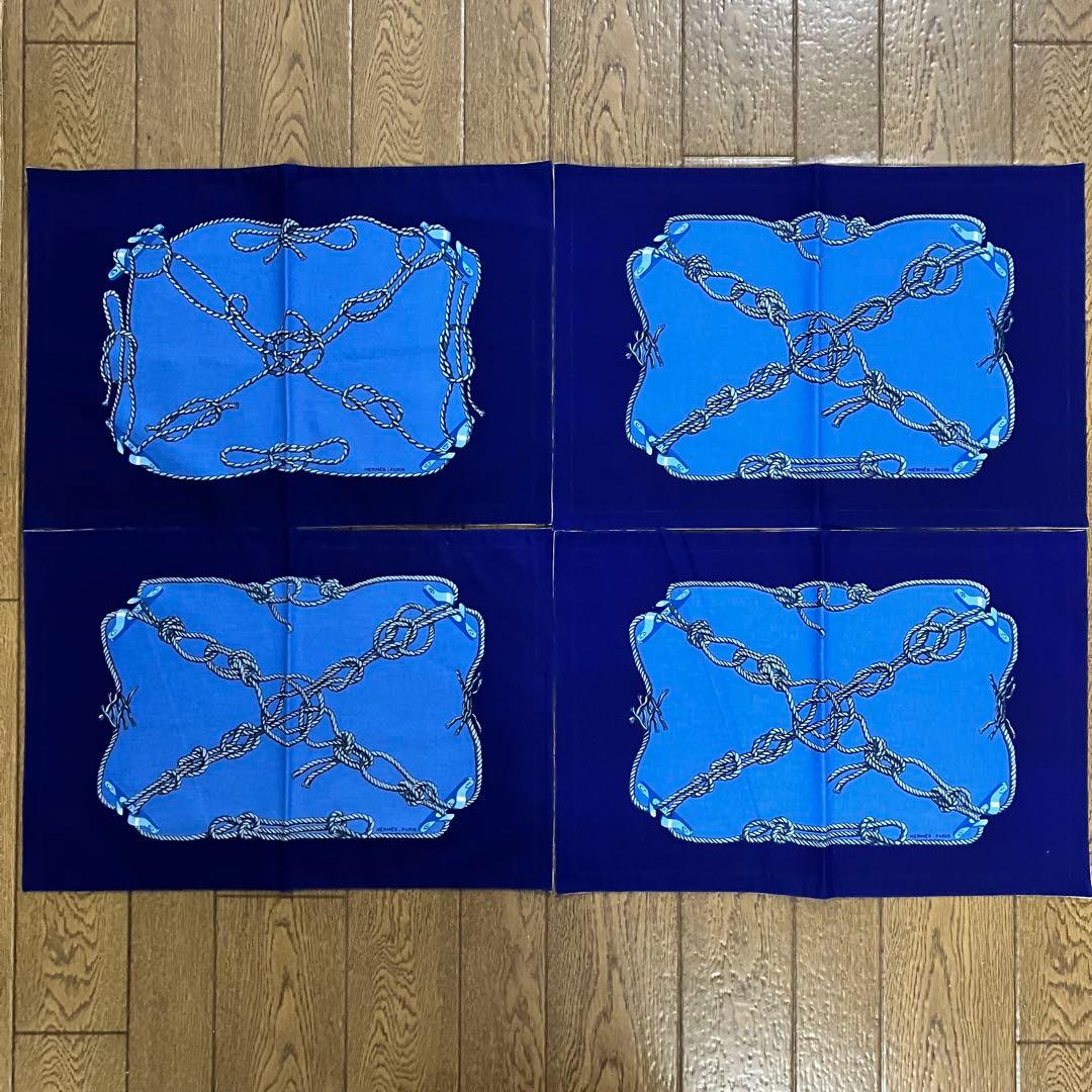 エルメス　ランチョンマット＆ナプキンセット8枚　ソルド品　4人用❣️