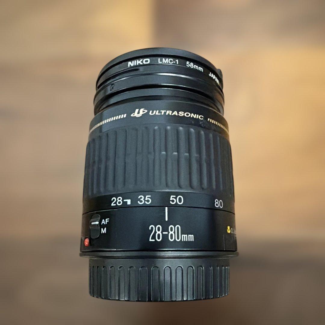 Canon EOS Kiss 一眼レフフィルムカメラ レンズ2本付き　動作確認済