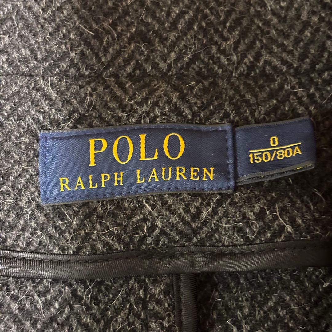 【なおりん】ポロラルフローレン　テーラードジャケット　グレー　ヘリンボーン