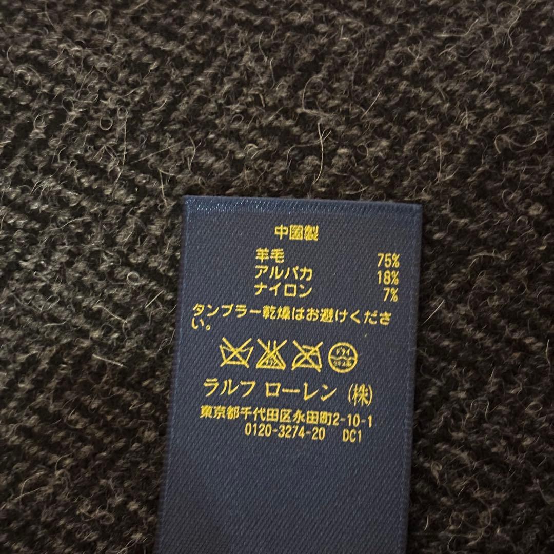 【なおりん】ポロラルフローレン　テーラードジャケット　グレー　ヘリンボーン