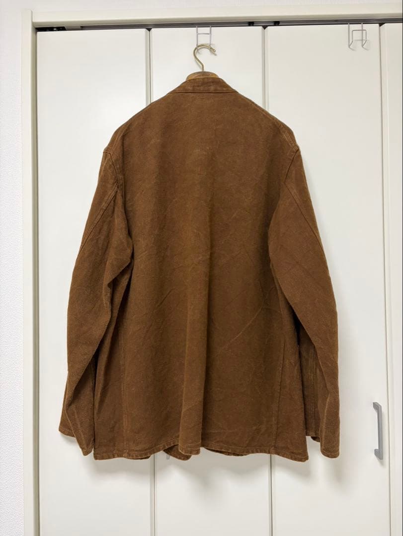 comoli コモリ　ヘンプダック スタンドカラージャケット　サイズ3