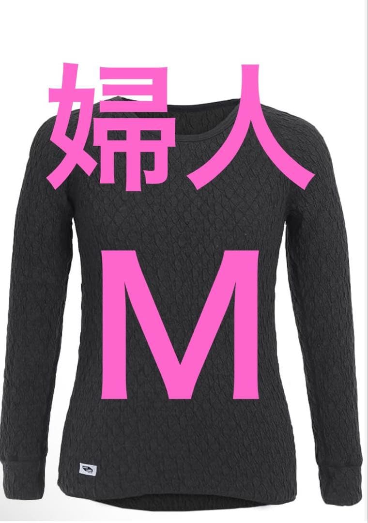 【新品未使用】ひだまり肌着 エベレスト 丸首インナー 婦人 ブラック サイズＭ