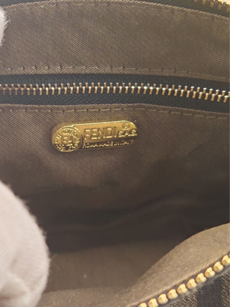 FENDI ズッカ柄 ミニハンドバッグ 2WAY ショルダーバッグ