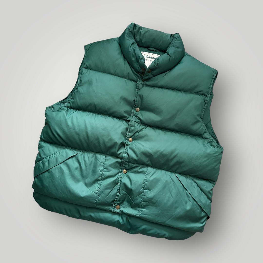 希少サイズ！80s 90s エルエルビーン ダウンベスト グースダウン XL