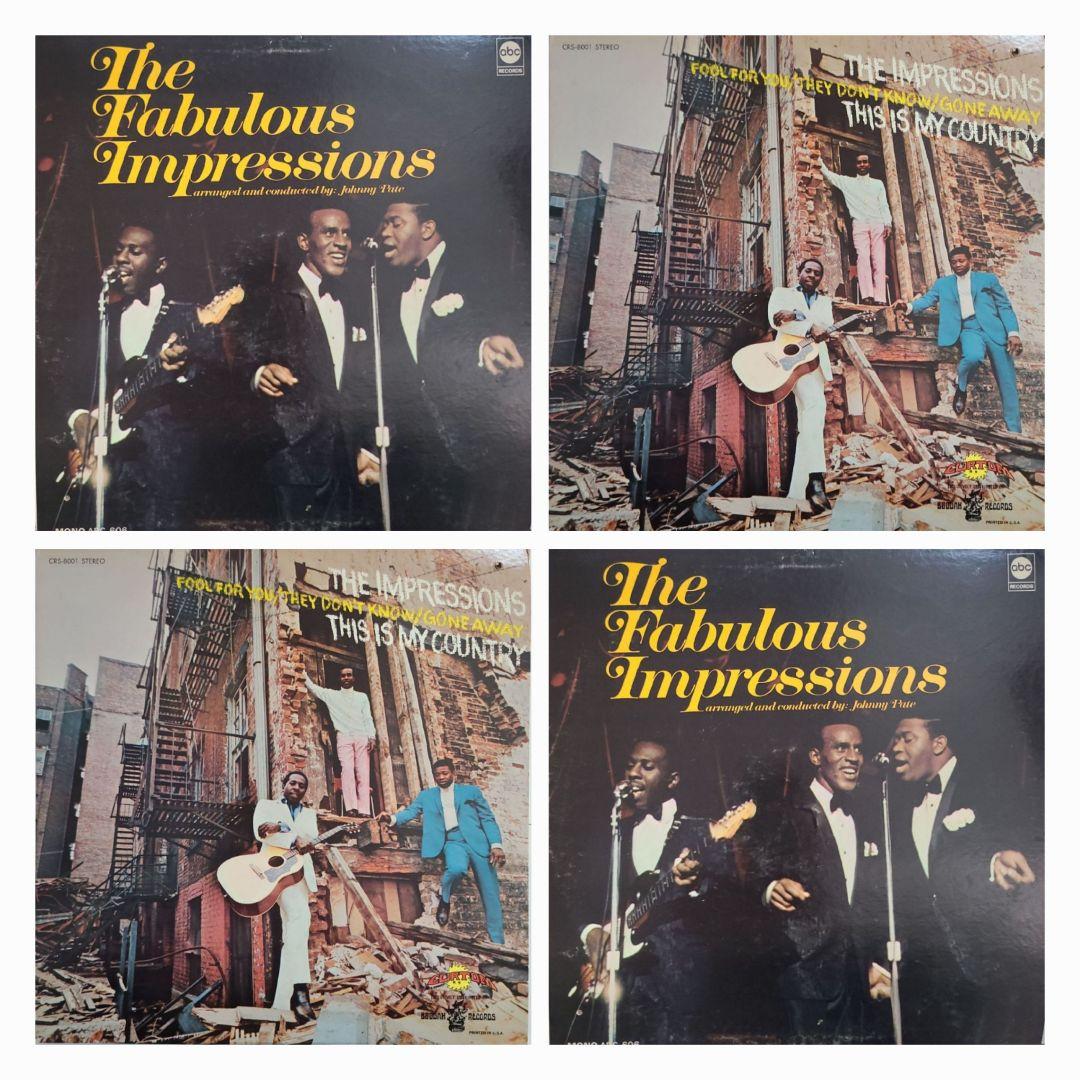 ★ＵＳオリジナル盤★『 THE IMPRESSIONS 』ＬＰ２枚セット