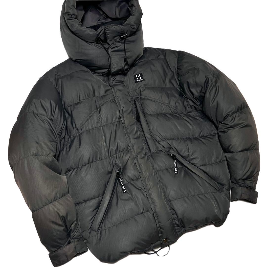 Haglöfs オールドホグロフス ダウンパーカー ジャケット グレー S