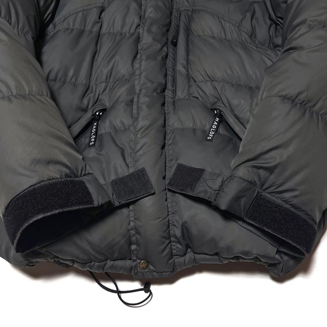 Haglöfs オールドホグロフス ダウンパーカー ジャケット グレー S