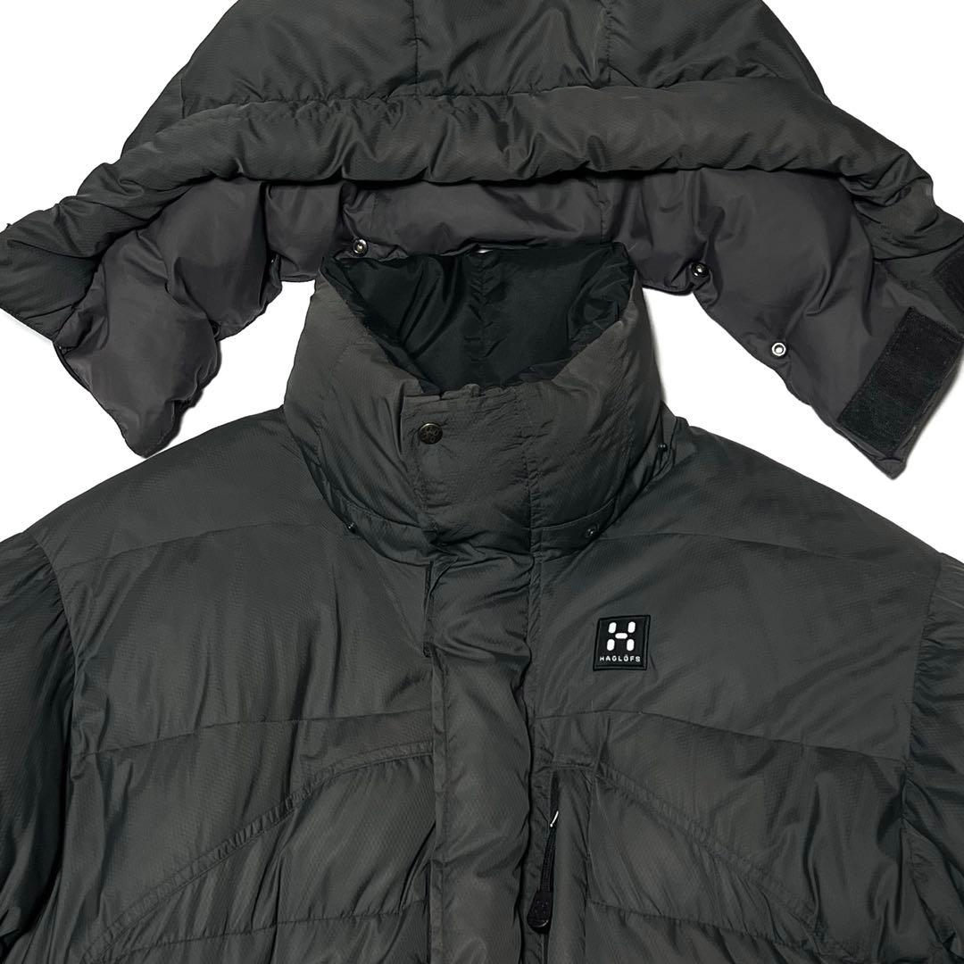 Haglöfs オールドホグロフス ダウンパーカー ジャケット グレー S