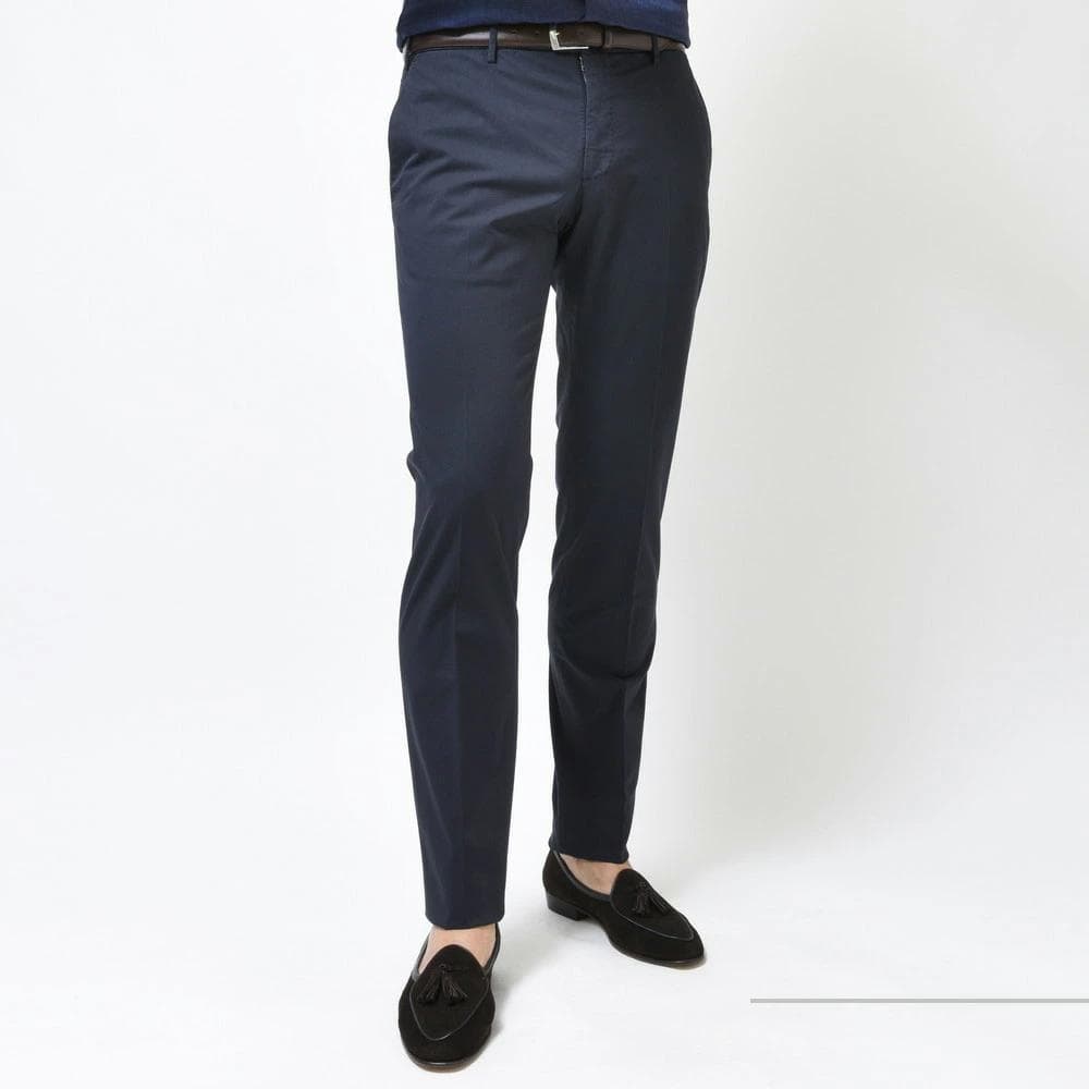 定価5.2万 インコテックス ガーメントダイストレッチコットンテーパードパンツ