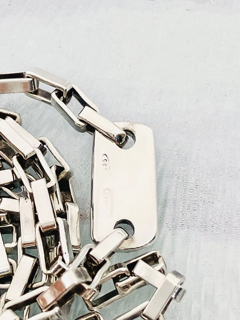 【美品】GUCCI ベネチアチェーン ネックレス 男女兼用　SV925