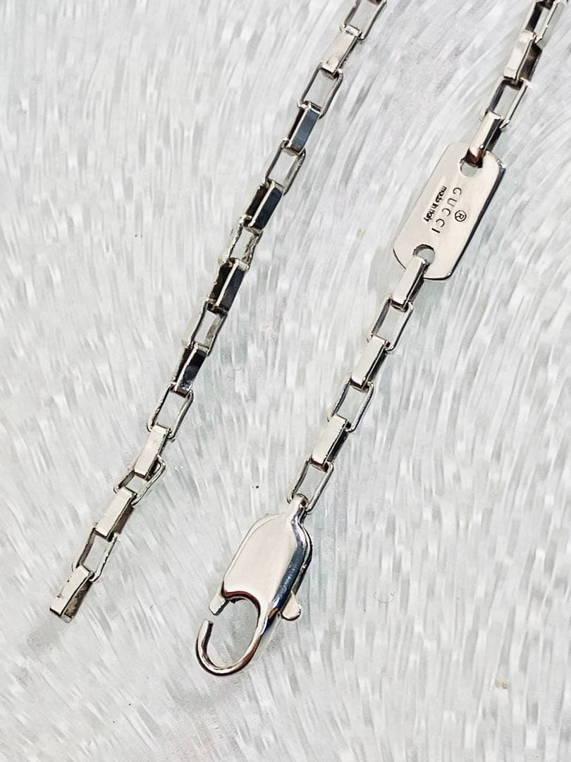 【美品】GUCCI ベネチアチェーン ネックレス 男女兼用　SV925