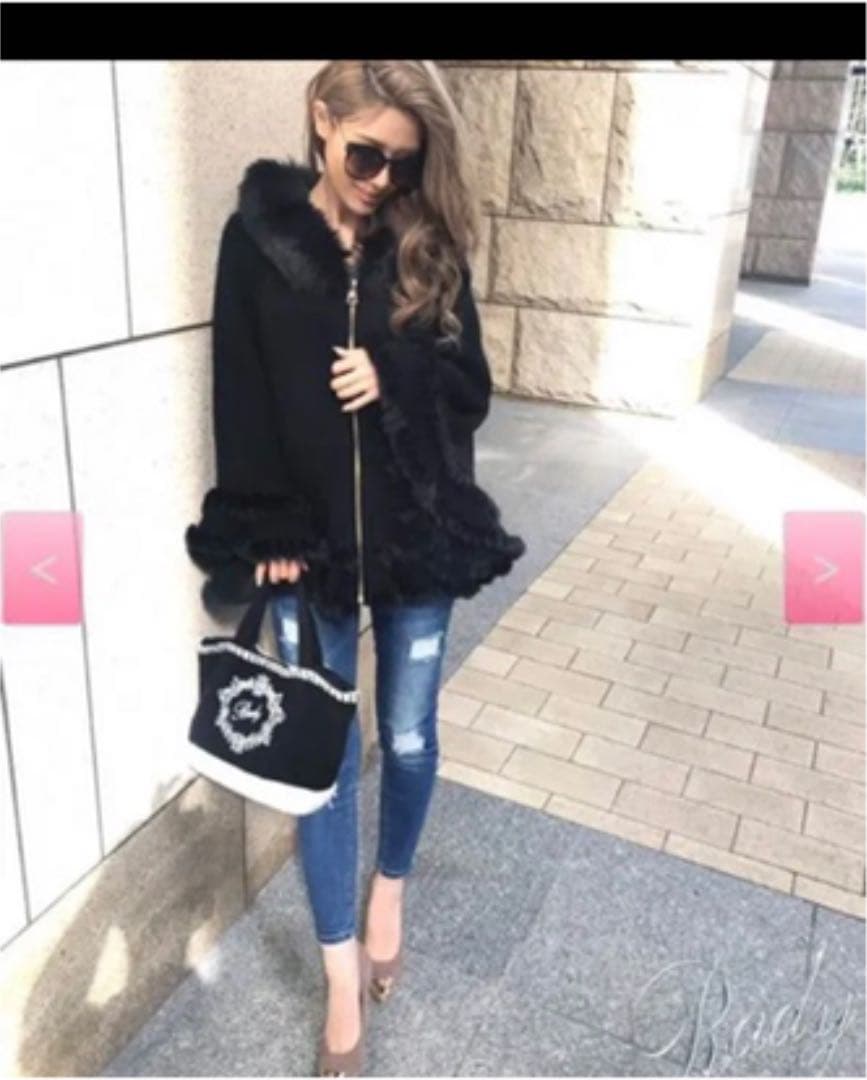 希少Rady✨レア♡ポンチョコート♡ブラック