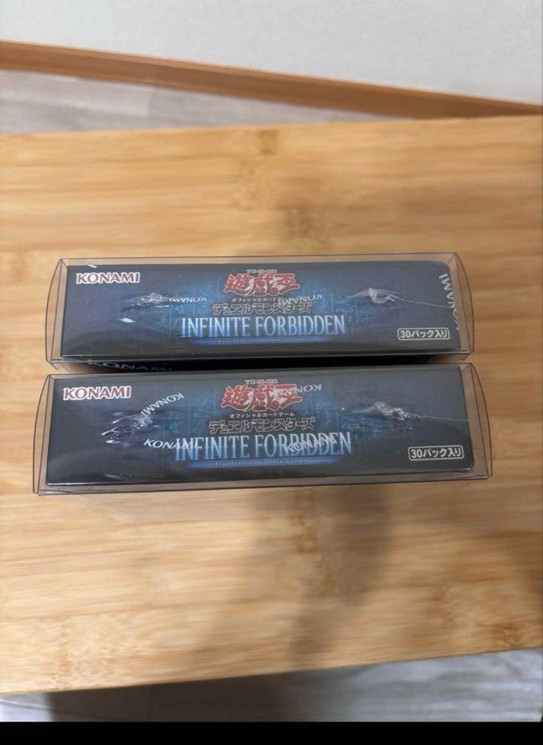 【遊戯王　未開封品】INFINITE FORBIDDEN　BOX シュリ付×2