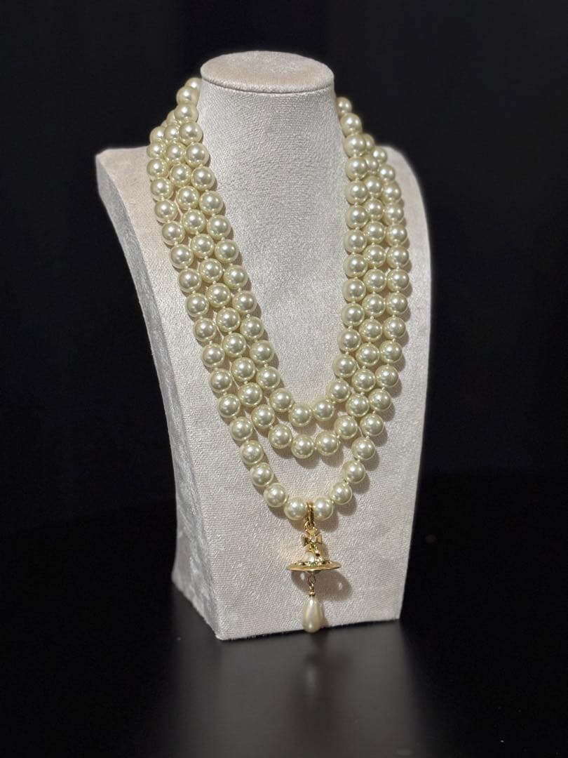 Vivienne Westwood パール ドロップ ネックレス　ゴールド