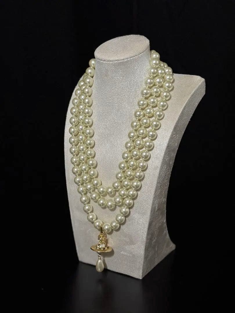 Vivienne Westwood パール ドロップ ネックレス　ゴールド