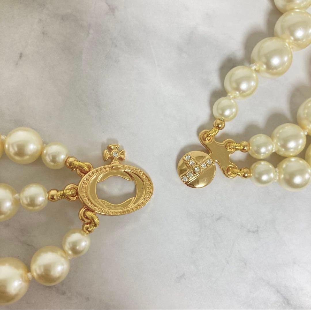 Vivienne Westwood パール ドロップ ネックレス　ゴールド