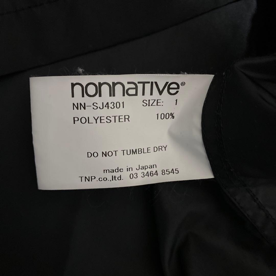 【24時間以内発送】nonnative シャツジャケット sj4301 ブラック