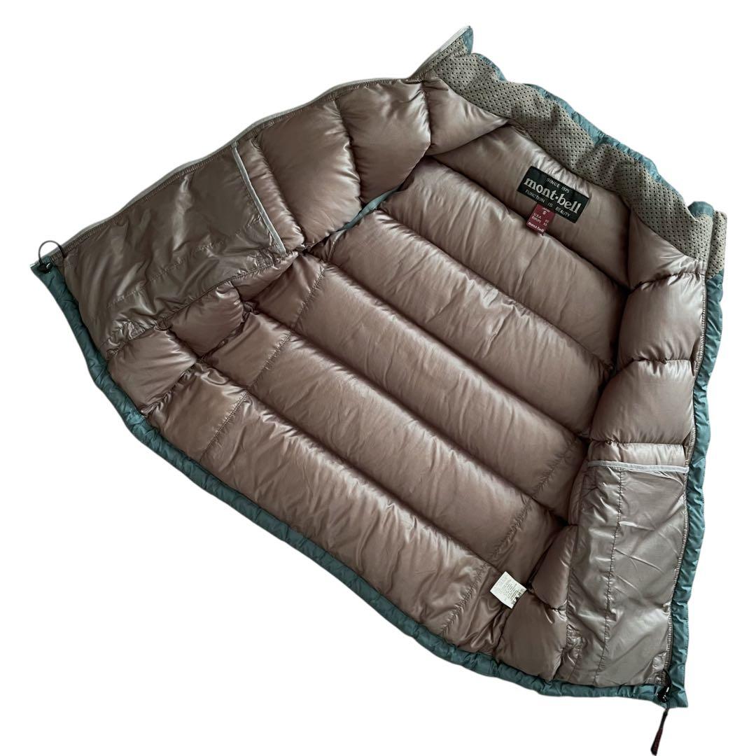 【美品】mont-bellモンベル 90s ネージュ ダウンベスト L.ブルー