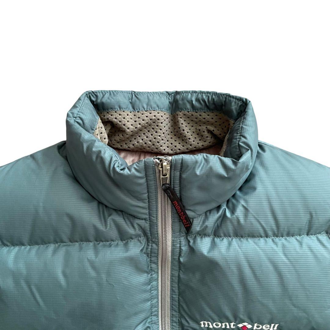 【美品】mont-bellモンベル 90s ネージュ ダウンベスト L.ブルー