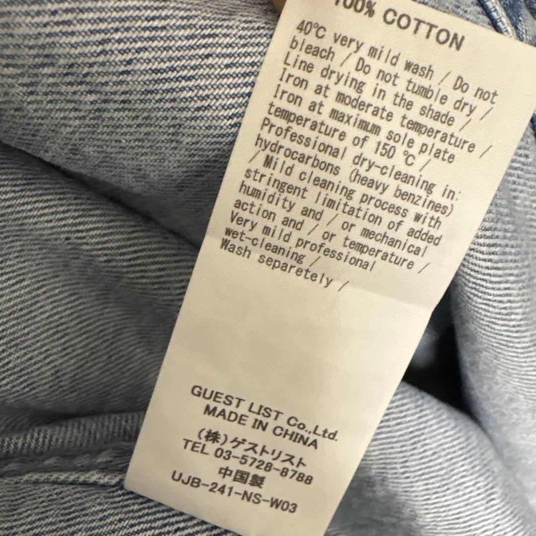 アッパーハイツ　upper hightsオーバーサイズデニムシャツ ライトブルー