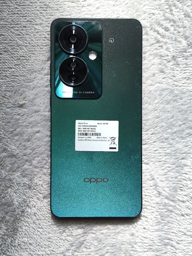 OPPO Reno11 A ブラック グリーン