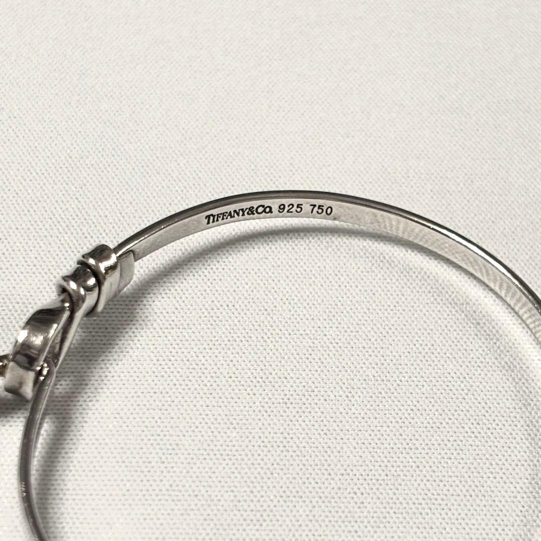 【Tiffany 】ティファニー　バングル　フック＆アイ　ラブノット