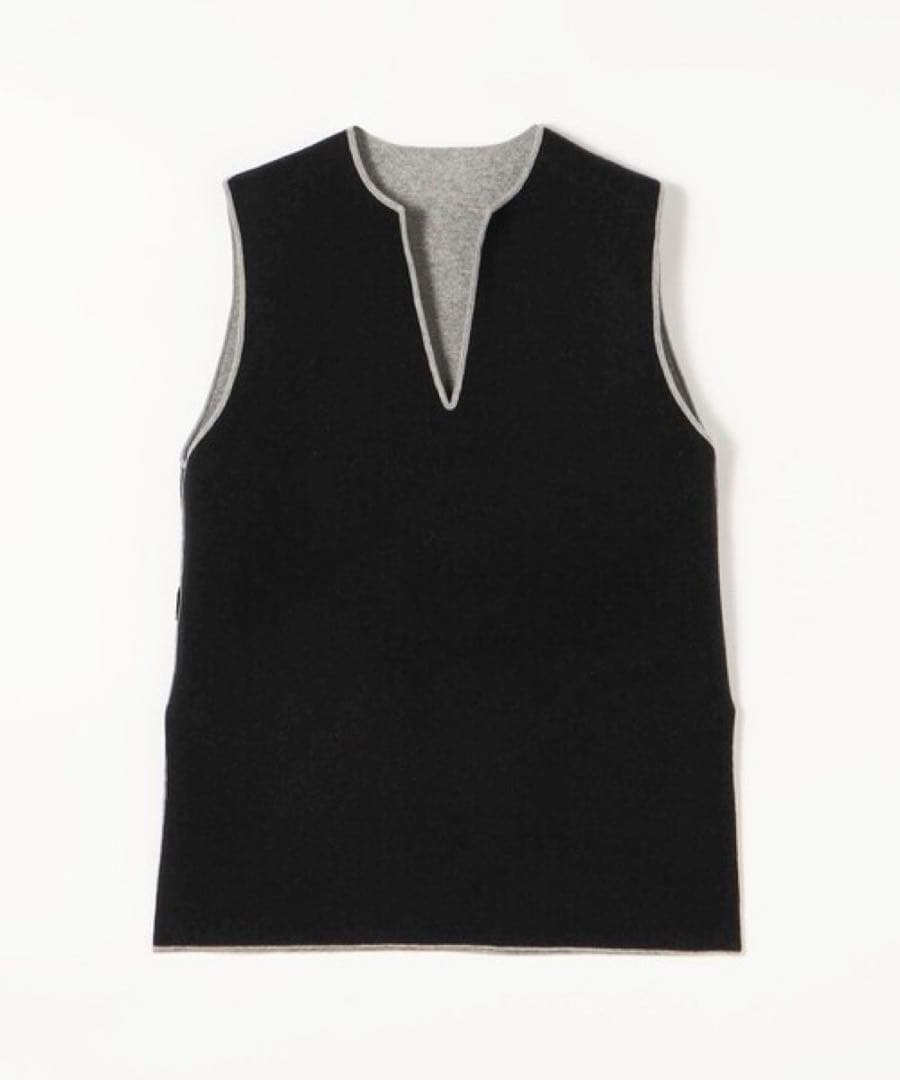 CABaN キャバン ウールカシミヤ リバーシブル チュニック ベスト