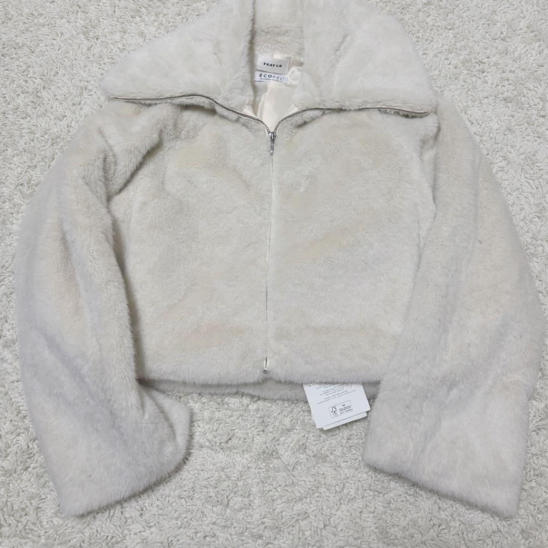 【タグ付き新品未使用】FRAY I.D ECOPEビッグカラーショートジャケット