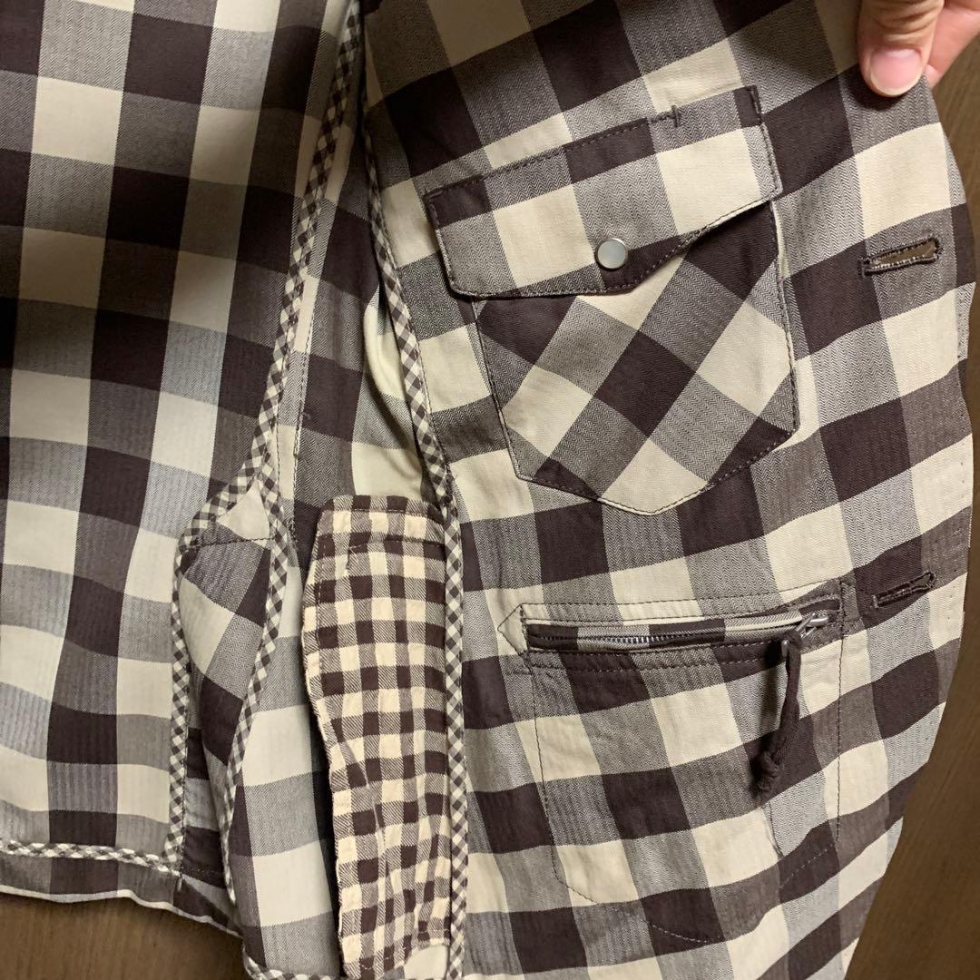 ソロイスト　袖レザージャケット　サイズXS 定価10万　宮下　ナンバーナイン