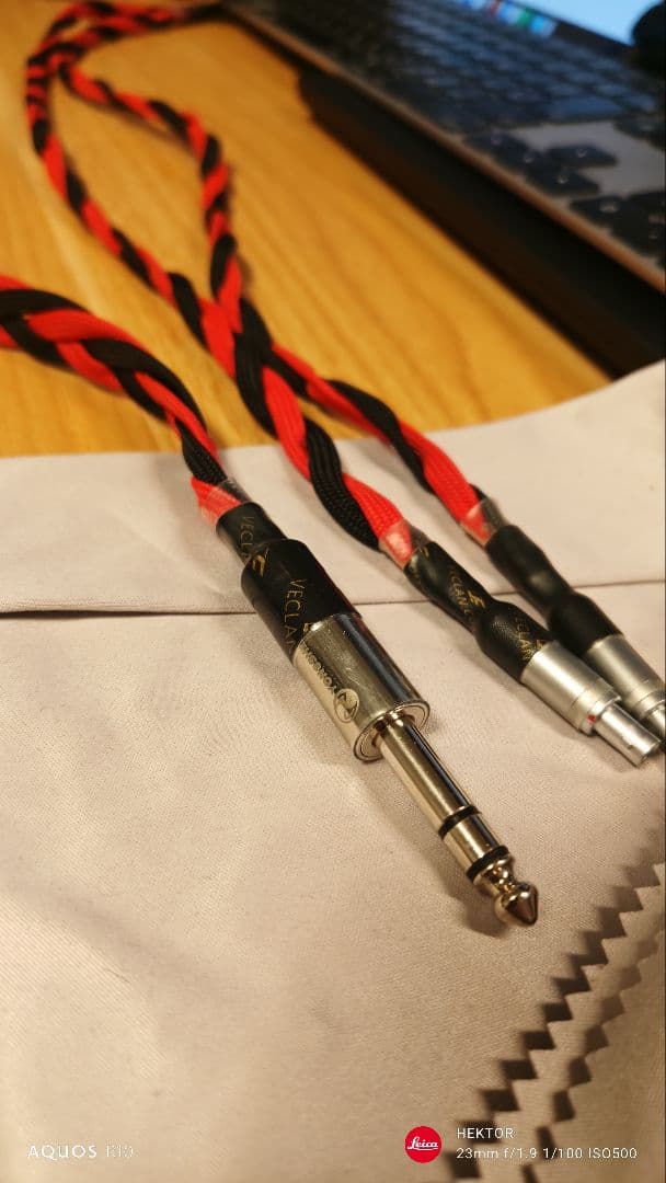 銀製ケーブル SENNHEISER HD 800 6.35mm 1.8m