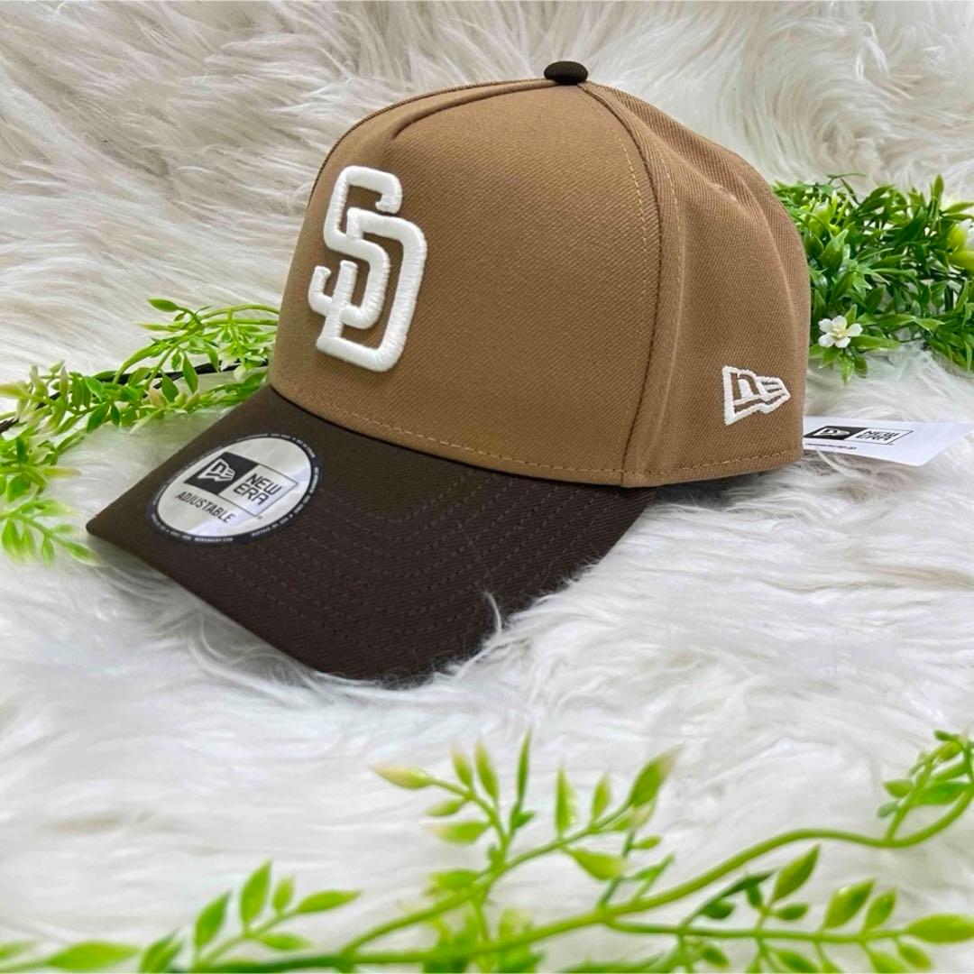 新品 NEWERA SD サンディエゴ ベージュ ニューエラ キャップ MLB