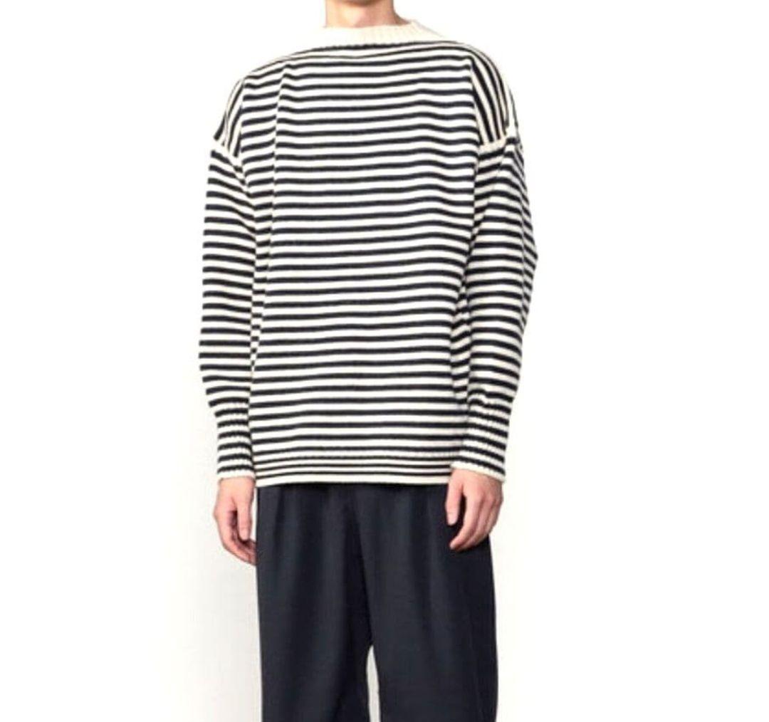 希少Lサイズ✨️ルトリコチュール 英国製 ガンジーセーター ボーダー ビショップ