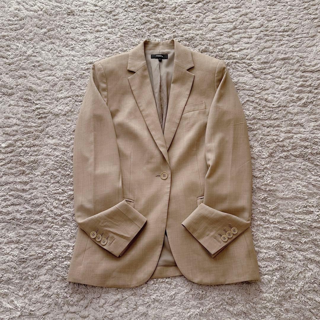 セオリー：小さいサイズ【ライト“サキソニー”×希少カラー】テーラードジャケット