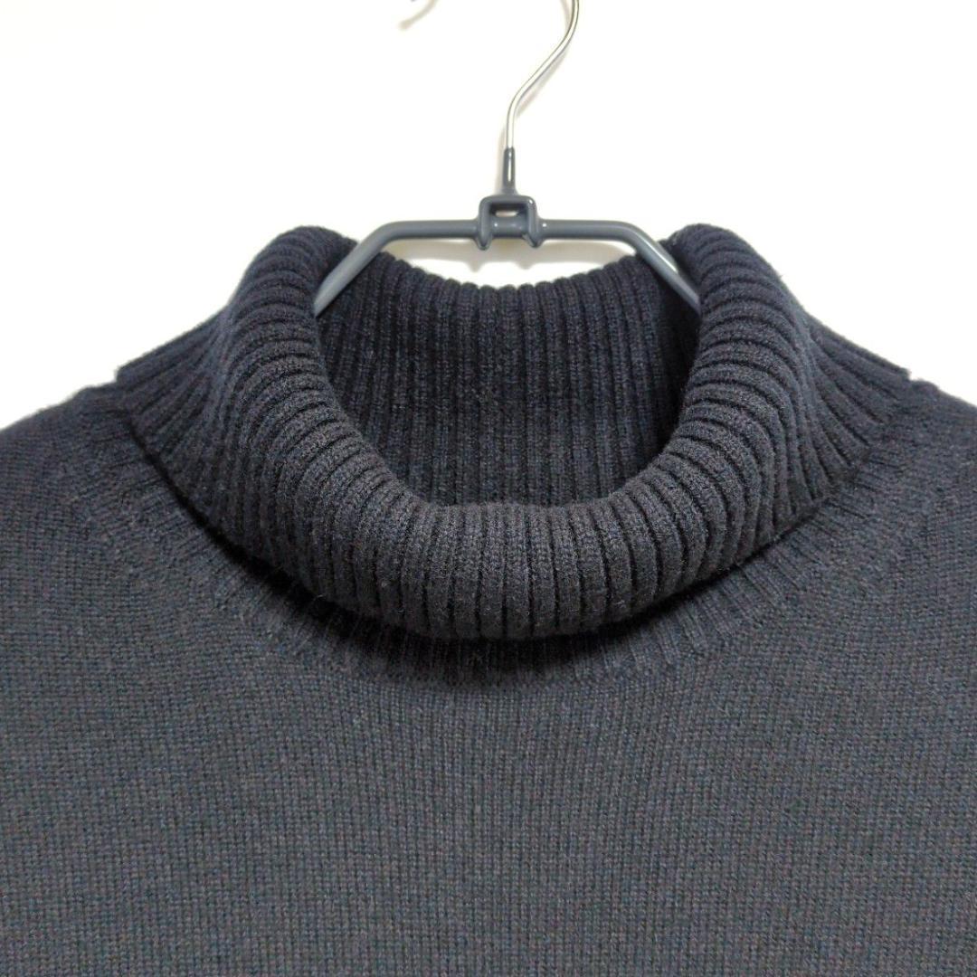 23区 洗える ウール カシミヤ タートルネック ニットワンピース 大きいサイズ