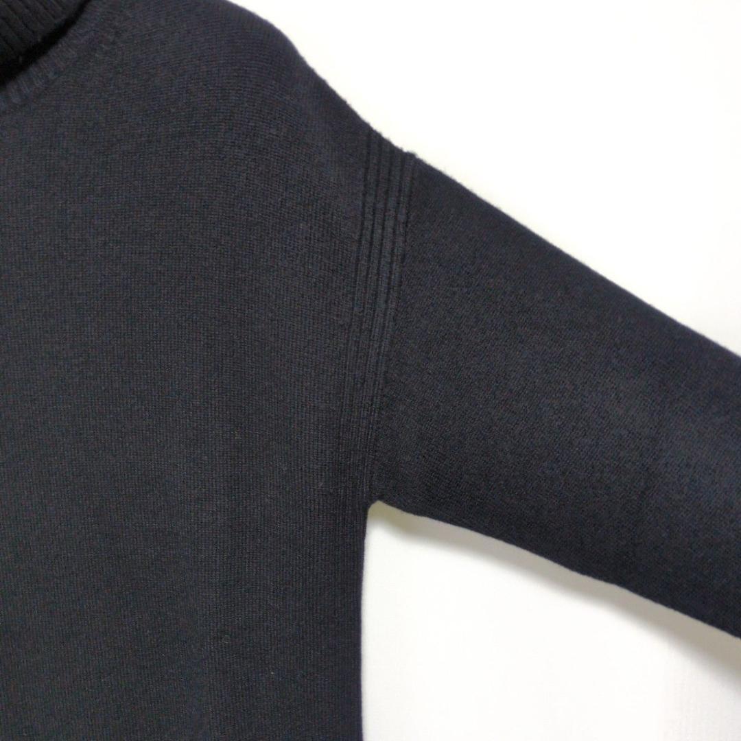 23区 洗える ウール カシミヤ タートルネック ニットワンピース 大きいサイズ