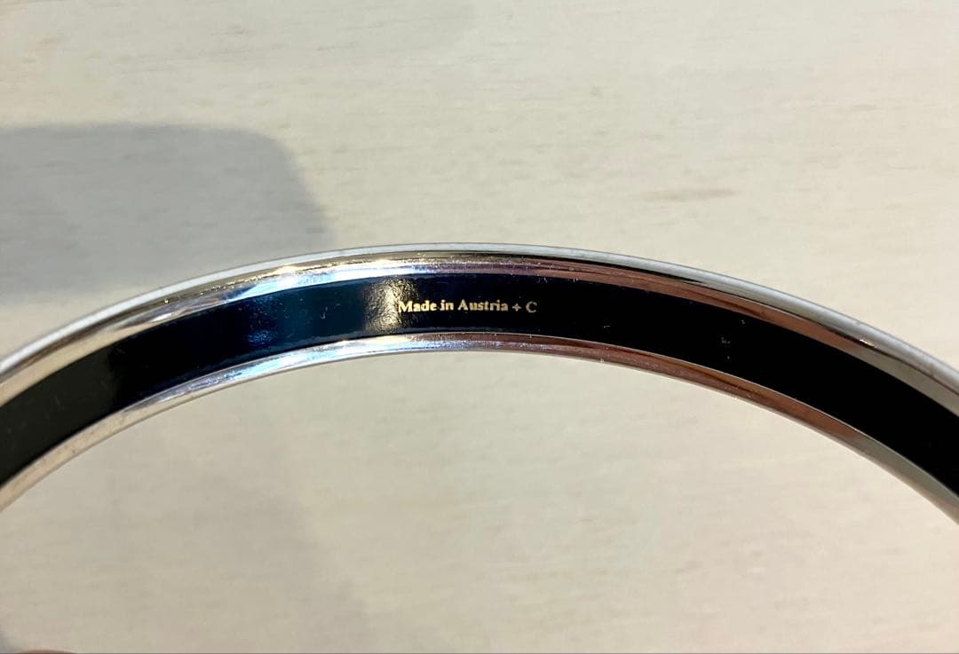 HERMES エマイユバングル 黒