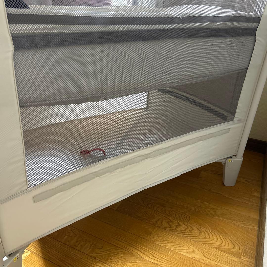 【美品】Aprica アップリカ　ココネルエアー AB グレーベア　ベビーベッド