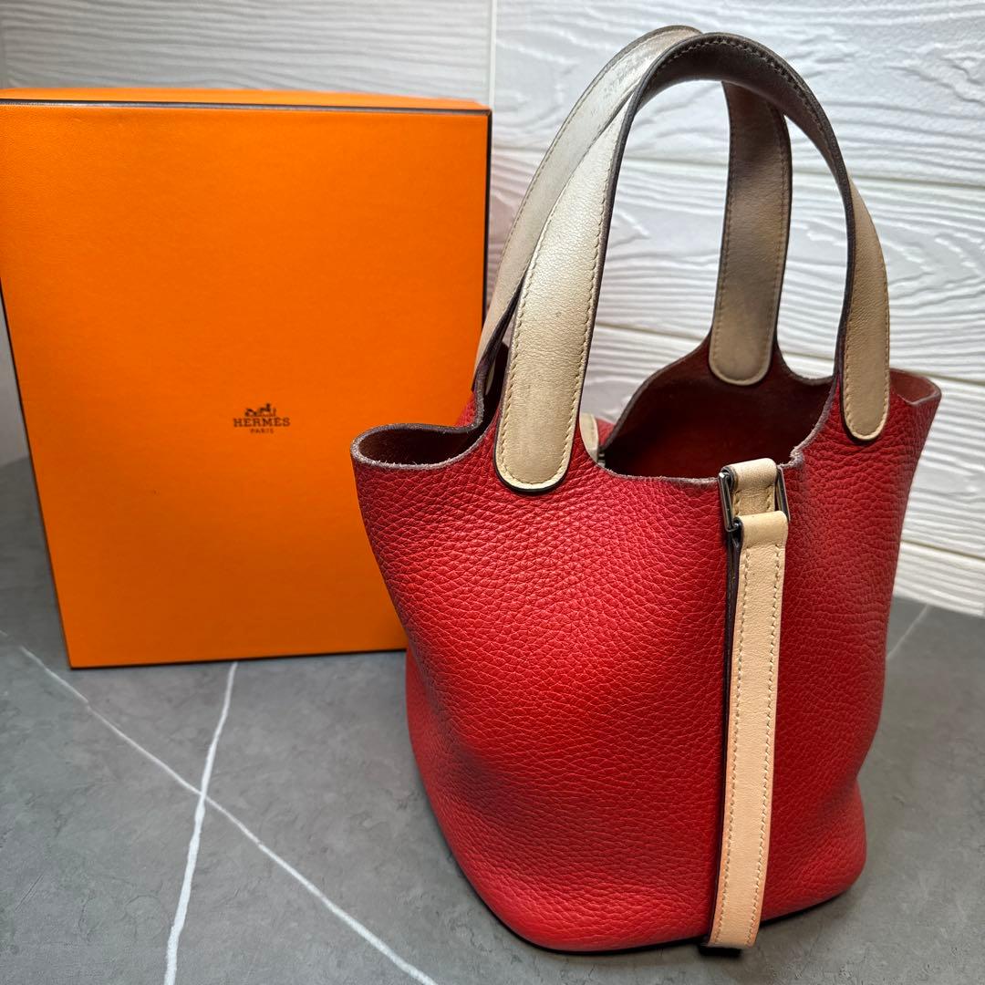 HERMES エルメス　ピコタンロックPM バイカラー　トリヨン