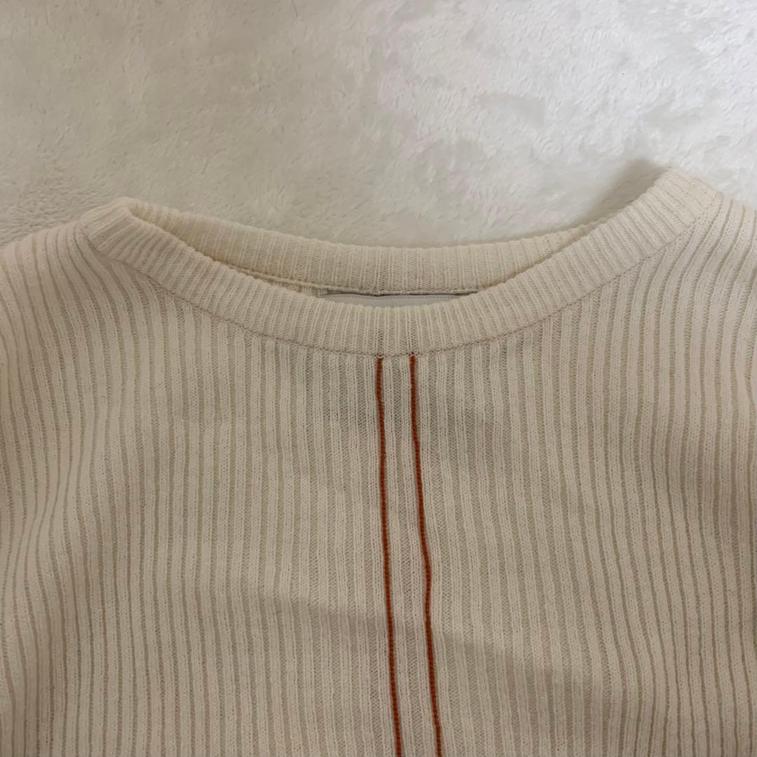 TAN タン ステッチリブニットワンピース サイズF