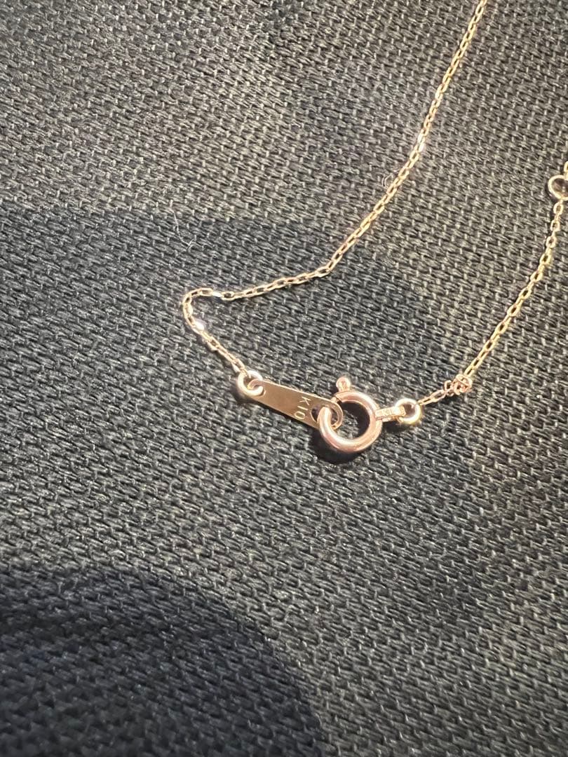 k10 ピンクゴールド　ダイヤモンドネックレス